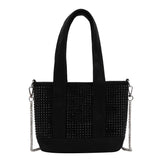 Women's Diamond Bucket Tote Bag Chain Shoulder Crossbody Bags