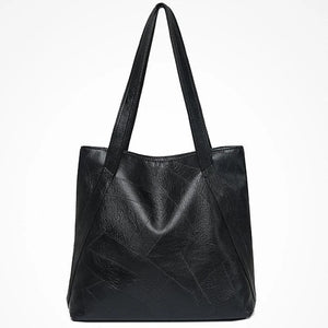 Women's Shoulder Bag Large Capacity Soft Pu Leather High Brown Casual Tote Bag