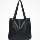 Women's Retro Soft Leather Shoulder Bag High Capacity Tote Bag