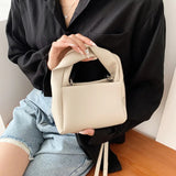 Women's Leather Bag High End French Square Bag Soft Leather