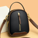 Women's Soft Leather Crossbody Bag Handbag Multifunction Messenger Bag