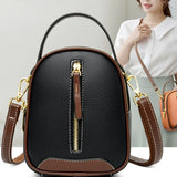 Women's Soft Leather Crossbody Bag Handbag Multifunction Messenger Bag