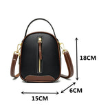 Women's Soft Leather Crossbody Bag Handbag Multifunction Messenger Bag