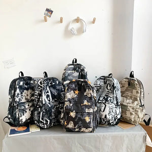 Camouflage Printing Backpack School Bag for Teens