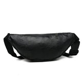 Women's Men's Chest Bag Pu Messenger Bag Shoulder Bag Large Capacity