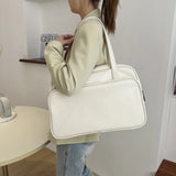 Women's Shoulder Crossbody PU Leather Travel Handbag with Big Pockets