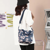 Women's Messenger Bags Waterproof Shoulder Bags Flower Printing
