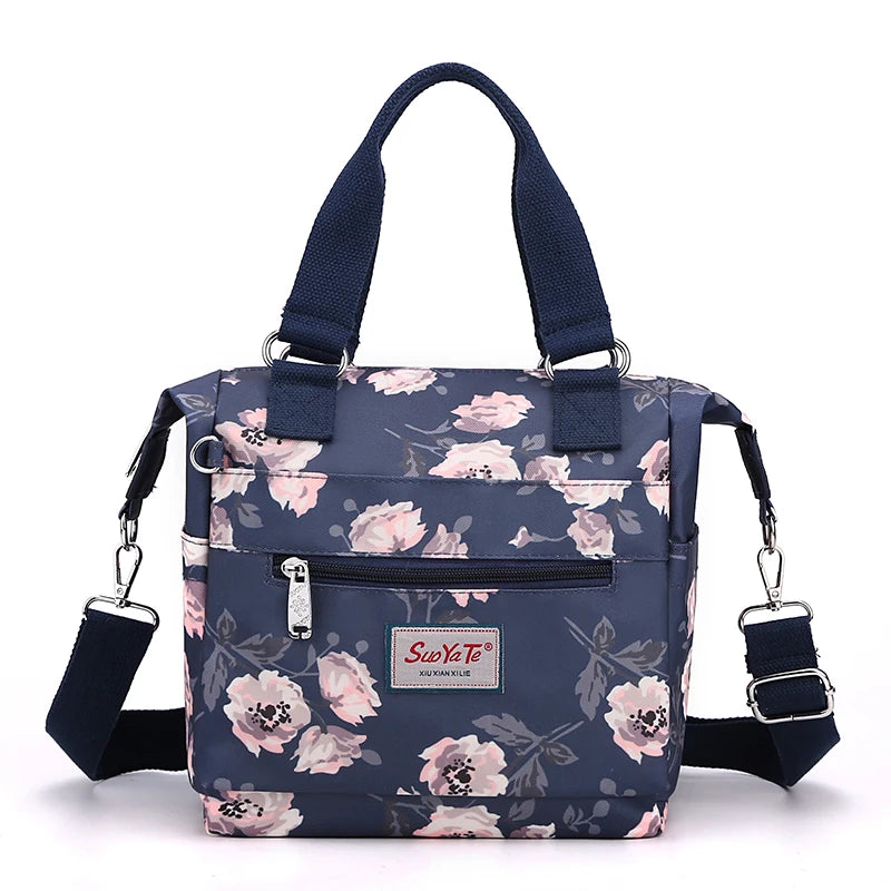 Women's Messenger Bags Waterproof Shoulder Bags Flower Printing