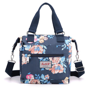 Women's Messenger Bags Waterproof Shoulder Bags Flower Printing