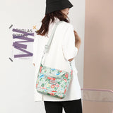 Women's Messenger Bags Waterproof Shoulder Bags Flower Printing