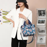 Women's Messenger Bags Waterproof Shoulder Bags Flower Printing