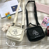Women's Sweet Cartoon Canvas Envelope Bag