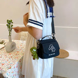 Canvas Envelope Bag Sweet Cartoon Student Shoulder Bag