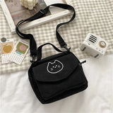 Women's Canvas Envelope Bag Sweet Cartoon Student Shoulder Bag