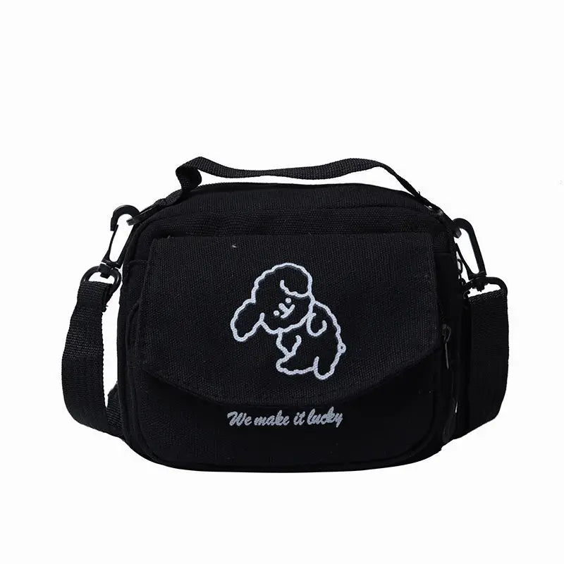 Canvas Envelope Bag Sweet Cartoon Student Shoulder Bag