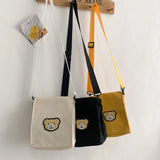 Canvas Envelope Bag Sweet Cartoon Student Shoulder Bag for Women
