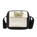 Women's Canvas Envelope Messenger Bag Sweet Cartoon Shoulder Diagonal Bag