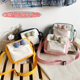 Women's Canvas Envelope Messenger Bag Sweet Cartoon Shoulder Diagonal Bag