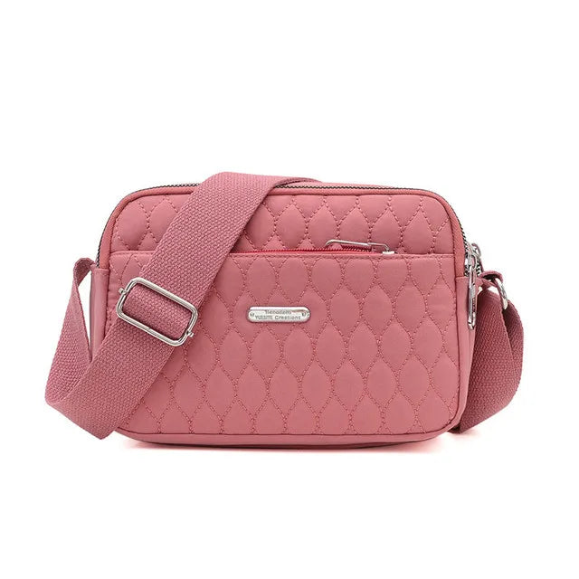 Women's Waterproof Nylon Messenger Bag Shoulder Tote
