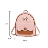 Women's Mini Backpack School Shoulder Bag Small Backless Bag