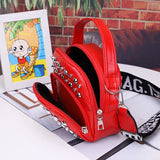 Women's Mini Crossbody Bag PU Leather Shoulder Bag Girl Shopper Purse