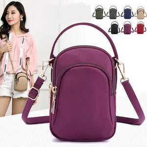 Vintage Lightweight Nylon Mini Shoulder Bag Waterproof Crossbody Purse