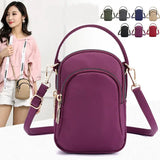 Vintage Lightweight Nylon Mini Shoulder Bag Waterproof Crossbody Purse