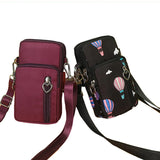 Women's Mini Shoulder Bag Handbag Messenger Vintage Lightweight Nylon Purse