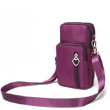 Women's Mini Shoulder Bag Handbag Messenger Vintage Lightweight Nylon Purse