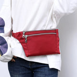 Women's Vintage Mini Shoulder Bag Messenger Lightweight Nylon Solid Zip