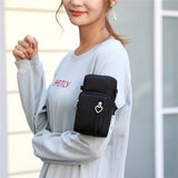 Women's Mini Shoulder Bag Oxford Waterproof Handbag Wrist Pouch Wallet