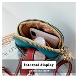 Women's Mini Shoulder Bags Leather Crossbody Bag with Cat Girls Phone Bag