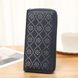 Women's Hollow Zipper Handbag Long Wallet