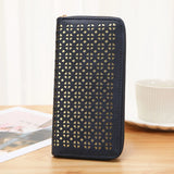 Women's Long Zipper Handbag Hollow Wallet