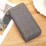 Women's Hollow Zipper Handbag Long Wallet
