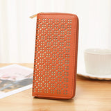 Women's Long Zipper Handbag Hollow Wallet