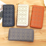 Women's Hollow Zipper Handbag Long Wallet