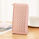 Women's Long Zipper Handbag Hollow Wallet