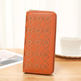 Women's Hollow Zipper Handbag Long Wallet