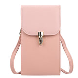 Women's Mobile Phone Bag Wallet Solid Versatile Zipper Messenger Bag
