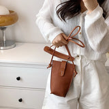 Women's Retro PU Leather Mini Crossbody Bag