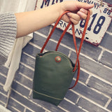 Women's Retro PU Leather Mobile Phone Bag Crossbody Handbag