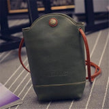 Women's Retro PU Leather Mobile Phone Bag Crossbody Handbag