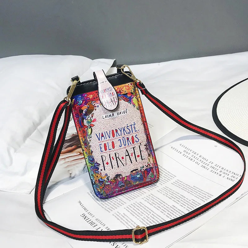 Women's Mobile Phone Bag Cartoon Animal Messenger Bag