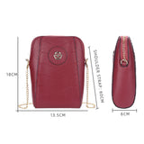 Women's Mobile Phone Purse Messenger Bag with Multiple Compartments