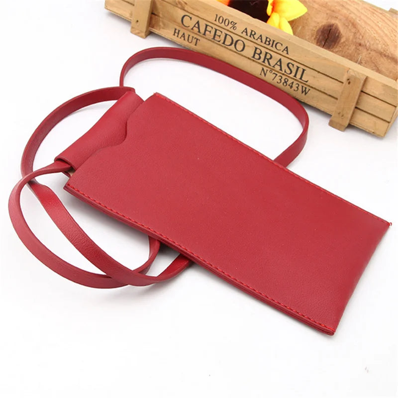 Women's PU Leather Shoulder Bag Mobile Phone Wallet Mini Bag