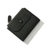 Women's Zipper Coin Purse Wallet For Girl PU Leather Short Wallet