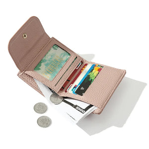 Women's Zipper Coin Purse Wallet For Girl PU Leather Short Wallet
