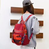 Women's Anti-Theft Backpack Large Capacity Lightweight Schoolbag