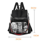 Women's Anti-Theft Backpack Large Capacity Lightweight Schoolbag